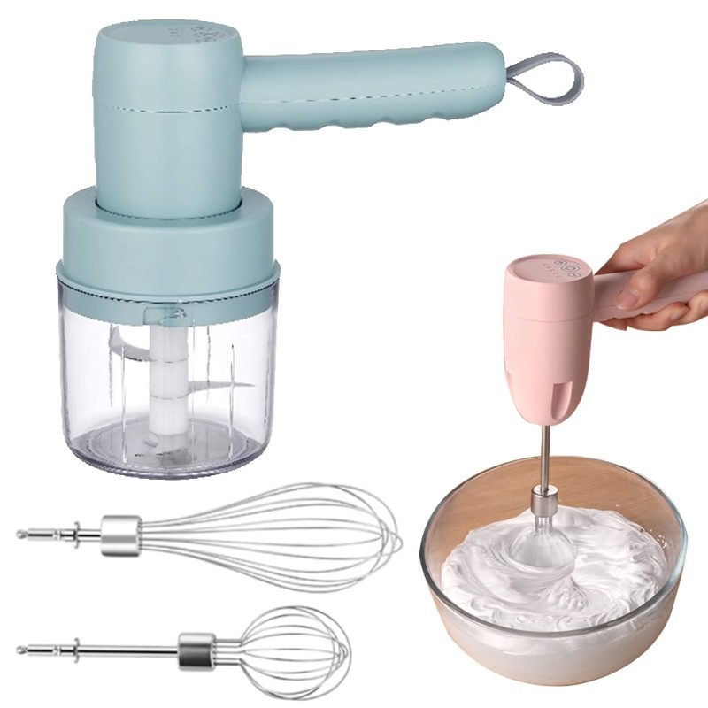 3 in 1 rechargeable kitchen tool, chopper, blender beater Images