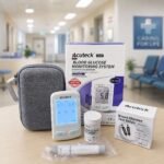 Smart AcuTeck Instants Blood Glucose Monitor digital meter,Number 1 Diabetes Test Machine,Best Glucometer In Bangladesh, Blood Sugar Check With Free 10 Strips, 10 Lancets, 1 Pen, 1 Bag & 1 Battery - Image 2
